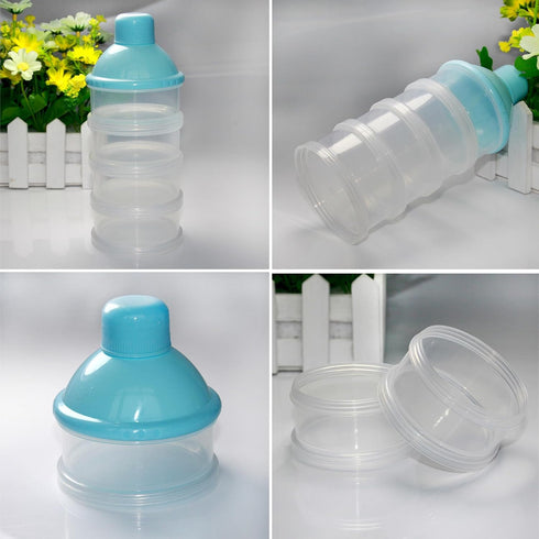 Manwetye 2 5 PCS Layers Baby Milk Powder Pots, Formula Dispenser Portable Milk Powder Formula Dispenser Container Pot