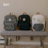 Backpack Parker Baby Diaper - Full Zip Diaper Bag with Insulated Pockets - Gray