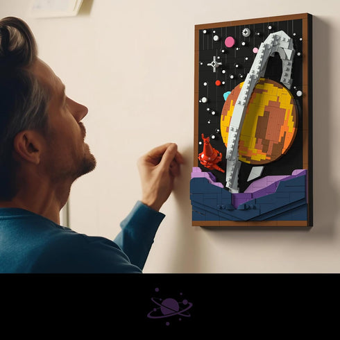 Sets 3D Set 15+ Givenni Art Planetary Exploration Space Frame Building - Puzzle Building for Adults, Ages - Beautifully