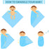 16 30 40 Inch 100% Remerry Pcs Receiving Blanket, x Hospital Blankets Cotton Flannel Soft Warm Swaddle Coverings