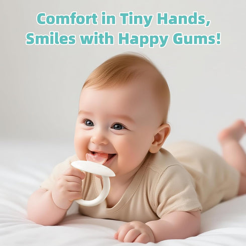 Set, 0+ Months2Pcs Set BumbleBee Soft Silicone Teething Toys Easy to Hold Toy for Baby Teething Relief Soothes Sore