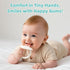 Set, 0+ Months2Pcs Set BumbleBee Soft Silicone Teething Toys Easy to Hold Toy for Baby Teething Relief Soothes Sore