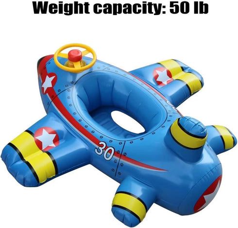 Swimming Swimming Airplane Baby Float Inflatable Pool Floaties Toys Outdoor Ring Seat Boat for Kids Infant Toddler Baby