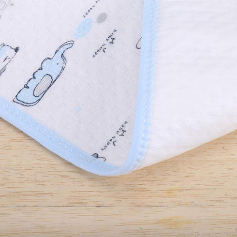Waterproof Portable Changing Pads, Breathable Baby Diaper Liners, Cotton Urine Mat, Washable Reusable Blue