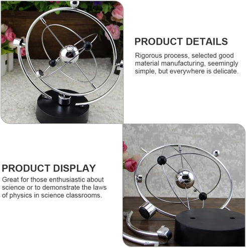 Planet Orbit Mobile Milky Way Perpetual Motion Desktop Toys, Solar System Decor for Kids
