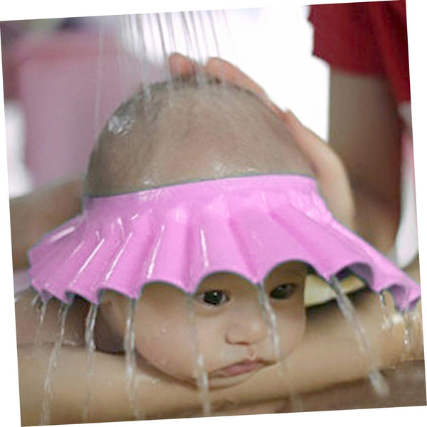 Kids Shampoo Wash Hair Hat - Silicone Bath Visor Ear Protector for Kids, Adjustable Hair Shield Cap