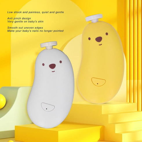 BTSEURY Trimmer, 6 Baby Nail Electric Nail Clipper, Gentle Baby Nail Clipper Multi Speed Rechargeable Portable Nail