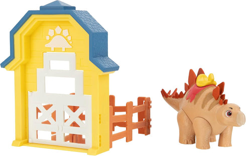 Dino Ranch Action Pack Featuring Stegosaurus with 4 Fence Pieces to Connect, Toys for Kids