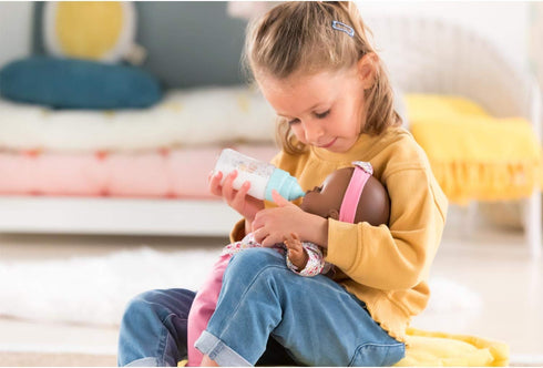 Corolle Magic Milk Bottle Baby Doll Accessory - Makes 3 Sounds, for 14" and 17" Baby Dolls (Batteries Included)