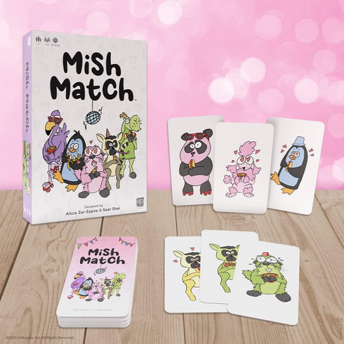 USAOPOLY Mish Match - Fast Paced Party Card Game for 2-8 Players, Ages 8+