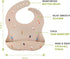 Accmor Silicone Baby Bibs, Waterproof Soft Bibs for Baby Girls Boys Feeding Eating, Silicone Baby Bibs with Large