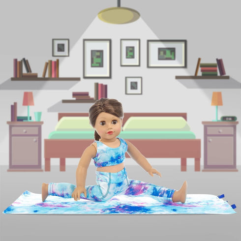 Ecore Fun 3-Pack 18 Inch Doll Clothes, Sports & Gymnastics Outfit Sets with Vest Suit, Yoga Mat and Towel