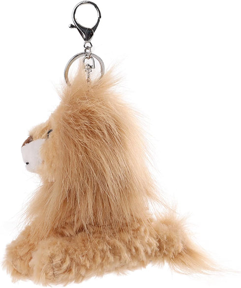 Apricot Lamb Plush Yellow Lion Stuffed Animal - Cute Keychain for Kids Bag, Purse, Backpack, Handbag (6 Inches)