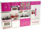 PowerTRC Doll Kitchen Play Set, Mini Modern Toy Kitchen Pretend Play Furnitures