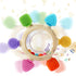 0-6 6-12 0-24Months Baby Teething Rings Toys for Months Baby Rattle Teether Sensory Toys for Babies Silicone Teether