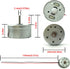 EUDAX Mini Generator Motors, 3V-12V DC Motor for DIY Toys Wind Turbine Generator Model