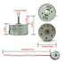 EUDAX 6 Set Mini Generator Motors - 3V-12V DC Motor Electric Motor with Propellers for DIY Educational Projects