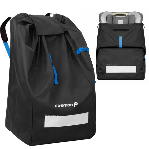 Car Seat Travel Bag for Airplane,Padded Adjustable Backpack Straps, Large Gate Check