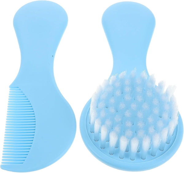 UPKOCH Newborn Hair Brush and Comb Set for Grooming, Soft Bristle Scalp