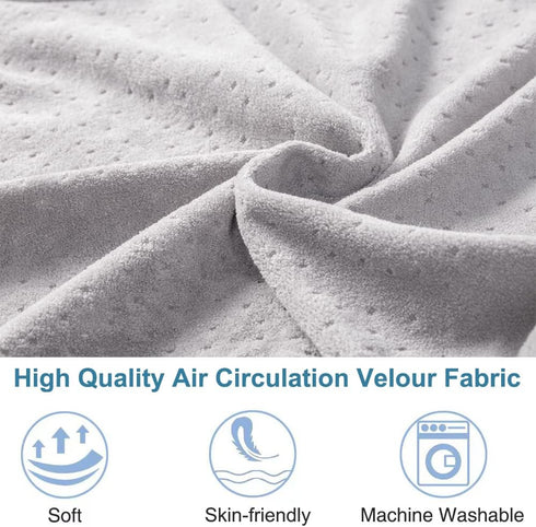 Upgraded U-Shaped Pregnancy Pillows Cover, Large U Shaped Body Pillowcase Removable, Replacement Pillowcase with Velour