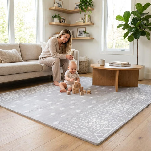 5.6 4 0.5" Premium Soft Foam Play Mat for Baby, x ft, Easy to Clean - The Perfect Modern Foam Playmat Fits Nicely