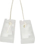 Big 8 sets (16 pieces). Blind Tassels, Ivory, Trapezoid Design. This Safety Pull Cord Tassel Will Separate When Excess Pressure Is Applied. Great for Homes, Boats and RVs. Designed for Kids and Pets. by HomeAmore