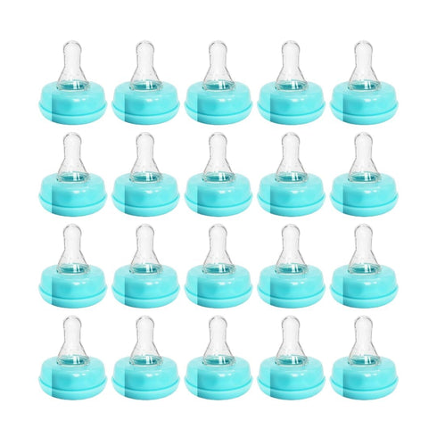 20-Pack (20 Count, Pack 1, Blue Baby Bottle Nipples Universal Fit, BPA-Free, Anti-Colic Design, Infants, and Toddlers