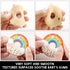 Rainbow Donut Sensory Chew Teether for Kids, Food Grade Silicone Safety Teething Toy for Autism & Teething Needs