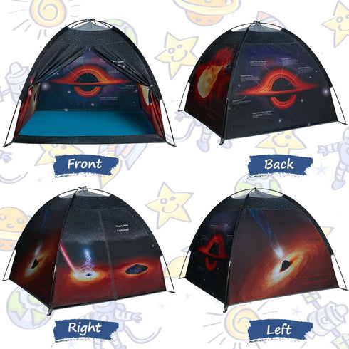 Black Hole Play Tents, Space World Dome Tent Playhouse for Kids, 47" x 47" x 43"