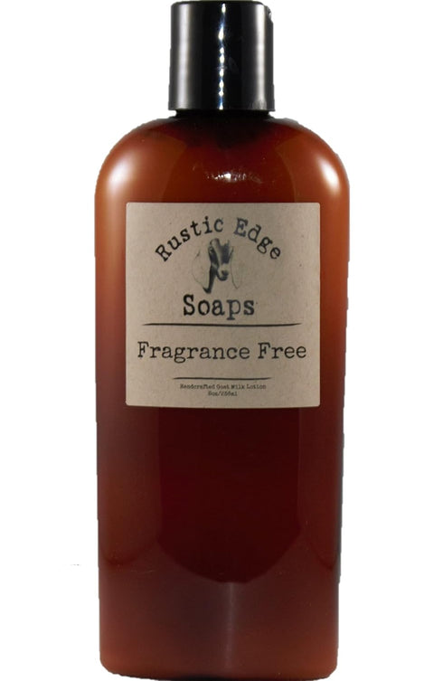 Rustic Edge Soaps Fragrance Free Goat Milk Lotion-8 oz