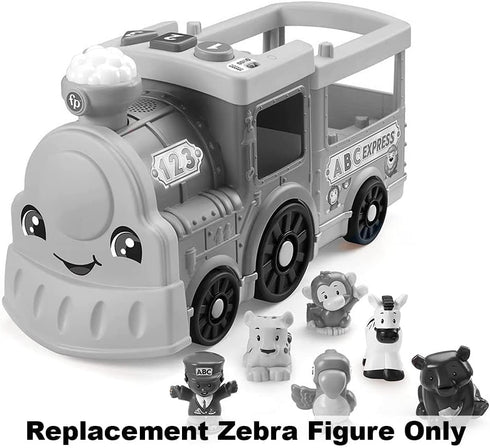 Replacement Zebra Figure for Fisher-Price Little People - Big ABC Animal Train Playset, HCL79 and GFL22