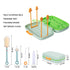 suvast 7in1 Travel Bottle Cleaner kit,Baby Essentials, with Bottle BrushNipple BrushStraw Cleaner BrushSoap