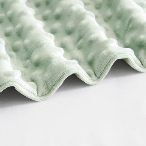 40x50 Inches david's kids Micro Fleece Minky Baby Blanket for Girls with Double Layer and Soothing Raised Dots