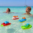 Toyland Pack 4 3 of Floating Boats - Cargo Ship, Cruise Liner, Fishing Boat & Container Ship - Bathtub, Pool, and Water