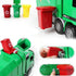 AITING Kids Push Toy Vehicles Garbage Truck's Trash Cans Toys Mini Curbside Vehicle Garbage Bin