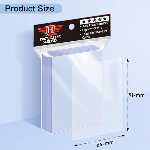 1200 Count Clear Penny Card Sleeves for Trading Cards, Plastic Soft Card Sleeves Card Protectors Fit for MTG Baseball