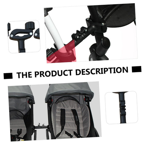 LOORGVEL Adjustable Stroller Connector for Twins Pushchair Accessory Iron Plastic Construction Lightweight Detachable