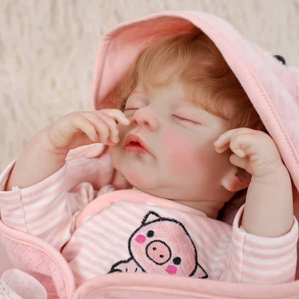 Lifelike Reborn Baby Doll, 22 Inches 55 cm Vinyl Newborn Doll with