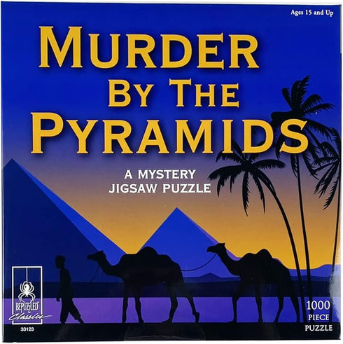 Murder Mystery Party - Classic Jigsaw Puzzle, Murder by The Pyramids, 1,000 Pieces