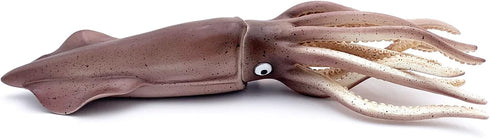 Gemini&Genius Sea Animal Squid Action Figure Toy for Kids, Soft Rubber Realistic Ocean Squid Educational Toy
