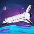 ArtCreativity Stuffed Space Shuttle - 14" Soft Cuddly Astronaut Toy for Kids, Birthday Gift, Easter Basket Stuffer