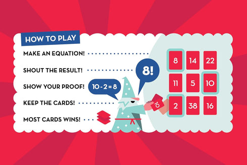 Proof! Math Game - Fast Paced Mental Math Magic, Teachers' Choice Award Winning Educational Game, Ages 9+