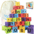 MOBU Foam Building Blocks for Toddlers,30 pcs 2-inch Alphabet Letters Number Blocks