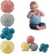 Baby Soft Textured Ball Set, Sensory Ball Toys for Exploration, Sound & Bath Toys, Gift for 6+ Months (4PCS)