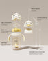 6-12 8oz,Yellow Dr.isla PPSU Weighted Straw Training Cup for Months Babies, Spill Proof Transition Sippy Cup for Bottle