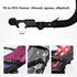 Universal Baby Stroller Bumper Bar, Adjustable Armrest Handle with Black PU Leather Cover