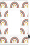 Boho Rainbow Rocker Wall Plate, Standard 1-Gang Cute Cartoon Switch Plate Covers for Nursery Room