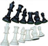 Vbestlife Tournament Chess Game Set, Complete International Chess Pieces, Black & White Chess Board Set (Large 77mm)