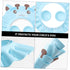 2pcs Baby Shower Cap, Toddler Bath Visor, Silicone Shampoo Cap, Hair Washing Hat for Kids, Baby Bath Cap (Blue + Red)