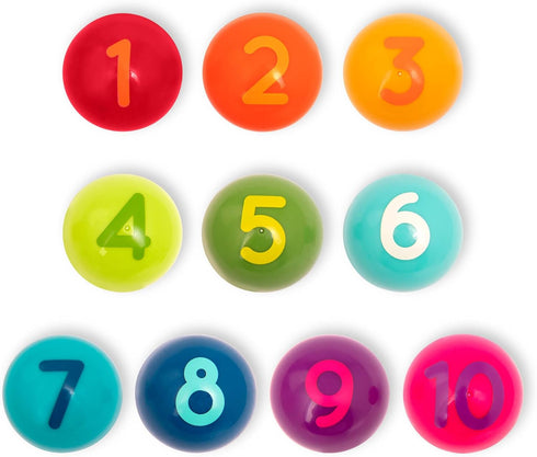 Battat Bubble Dispenser for Kids - Mini Vending Machine Toy with 10 Colorful Number Balls